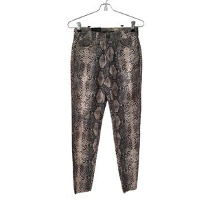 L&B Lucky & Blessed Snakeskin Distressed Straight Leg Jeans NEW sz 2